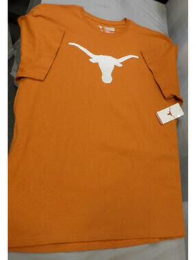 DESIGNER LONGHORN APPAREL TEXAS LONGHORN COTTON PULLOVER ORANGE SHIRT 3X-LARGE